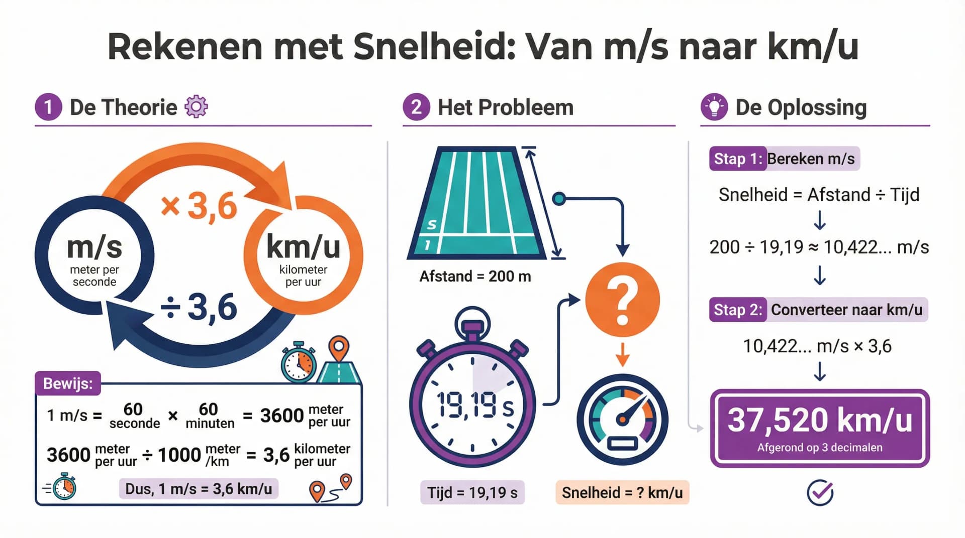 Samenvatting Tijd, afstand en snelheid