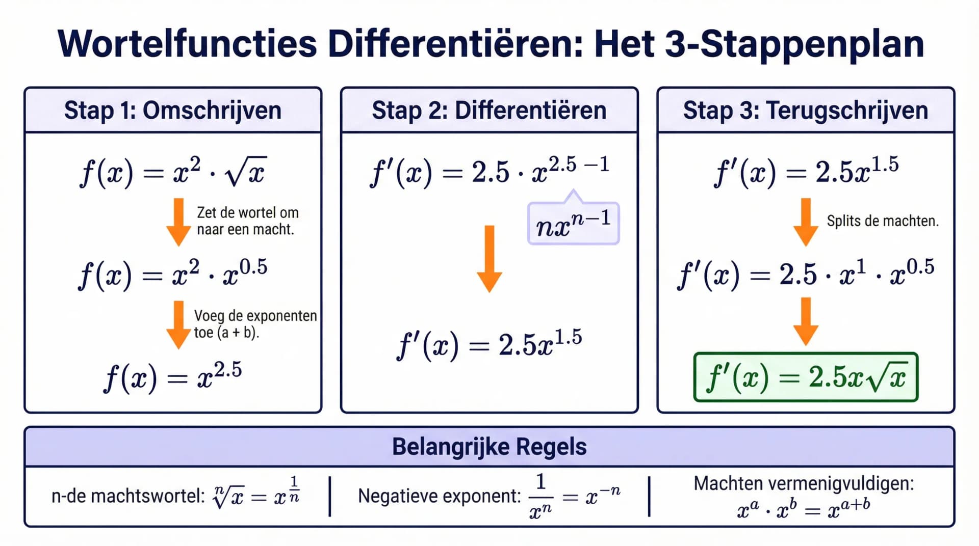 Samenvatting Wortelfuncties differentiëren